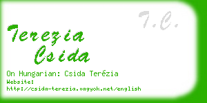 terezia csida business card
