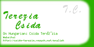 terezia csida business card